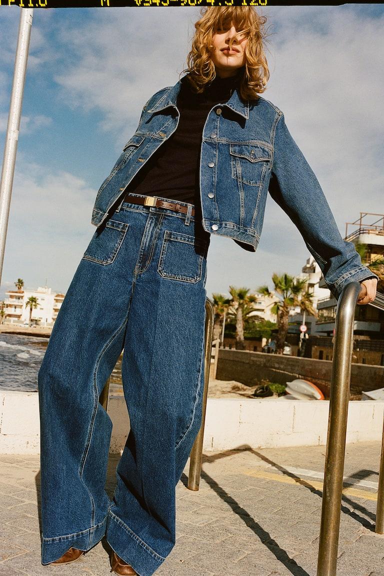 H&M Wide High Jeans Top Angebot