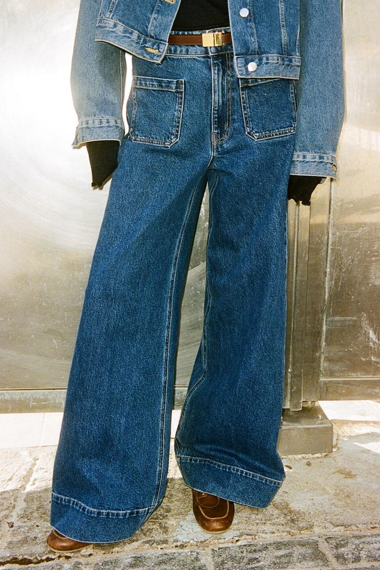 H&M Wide High Jeans Top Angebot