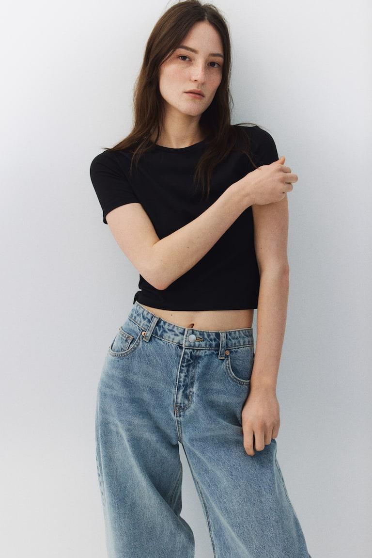 H&M Kurzes T-Shirt Saisonale Angebote