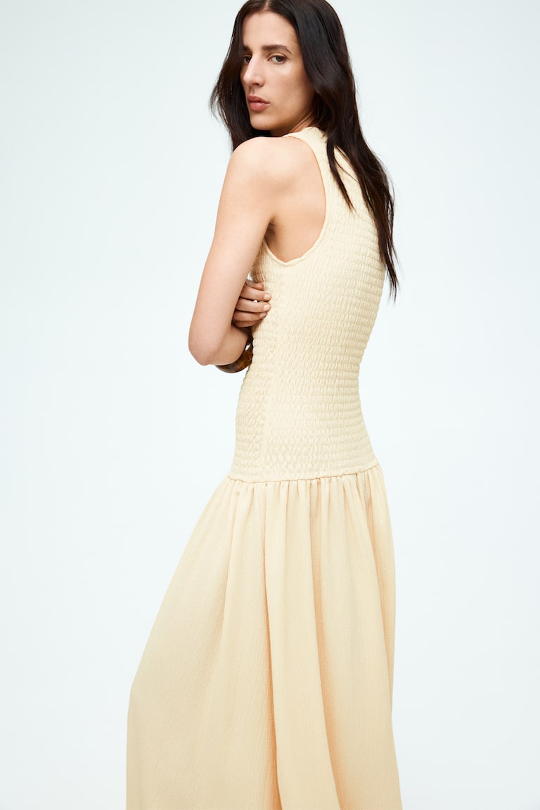 H&M Gesmoktes Jerseykleid Letzte 2 Tage