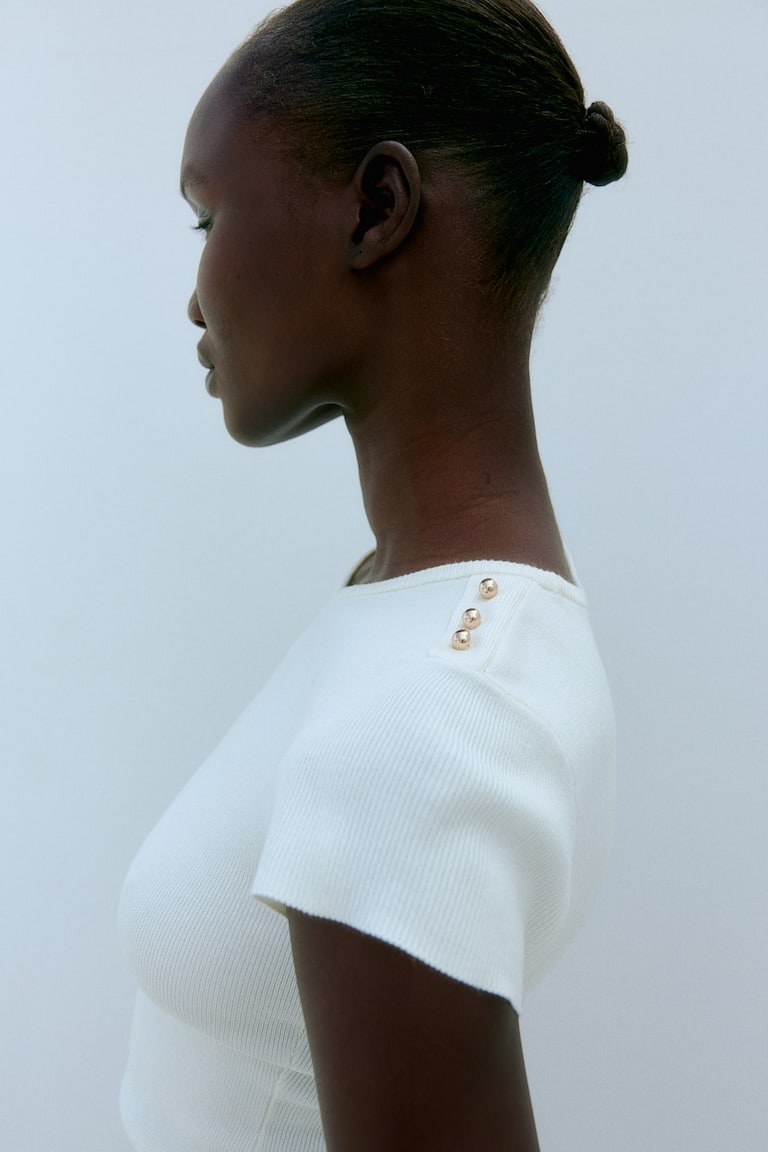 H&M T-Shirt aus Feinstrick Zeitbegrenzte Promotion