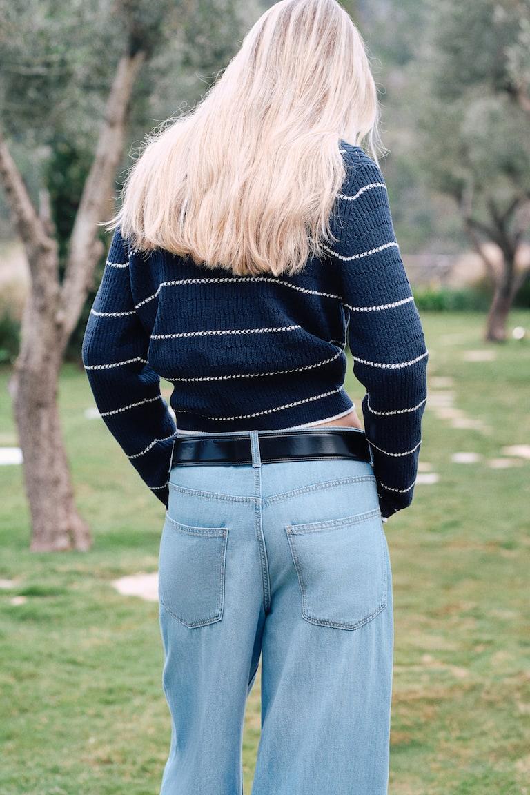 H&M Baggy Wide Low Jeans Online Shopping