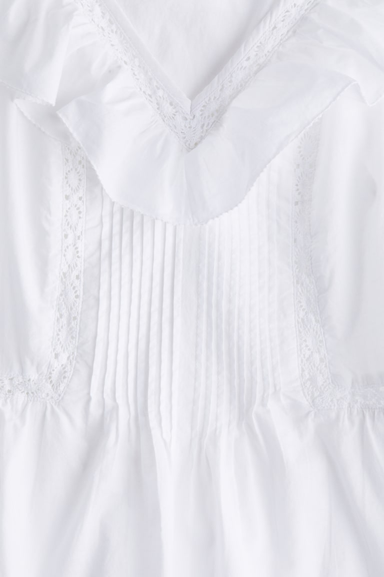 H&M Baumwolltop mit Volant Top Angebot