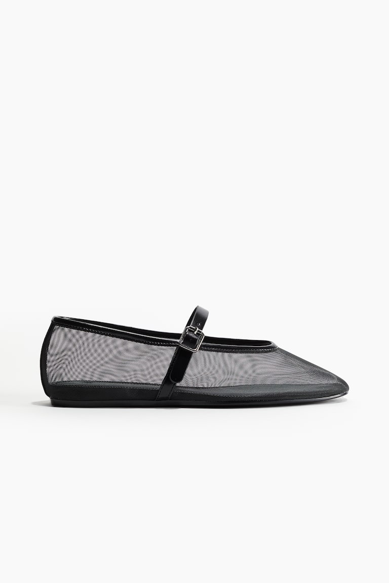 H&M Ballerinas im Mary-Jane-Stil aus Mesh 50% Rabatt mit kostenlosem Versand