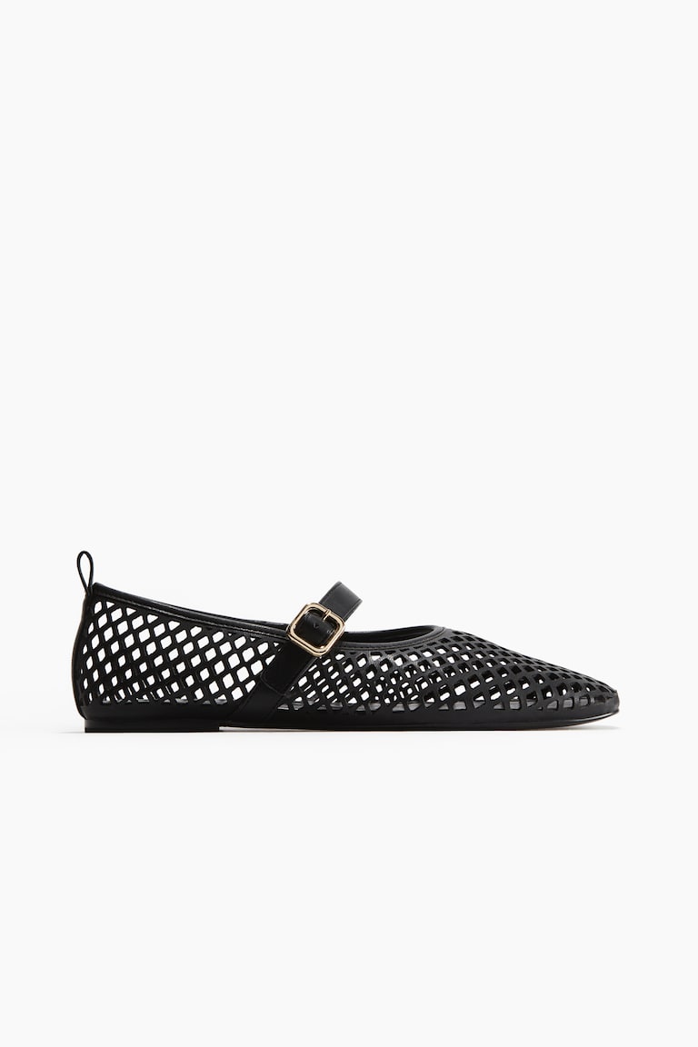 H&M Perforierte Ballerinas im Mary-Jane-Stil Auslauf