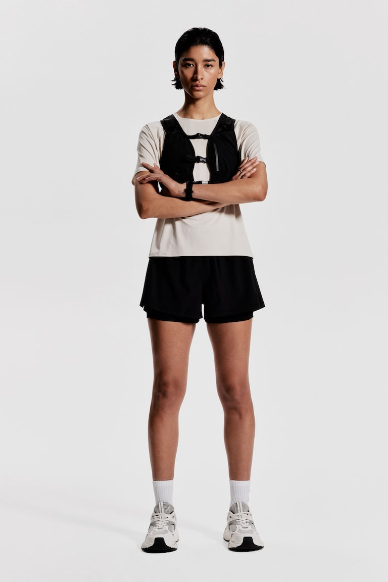 H&M Doppellagige Laufshorts mit DryMove™ Günstiger Verkauf