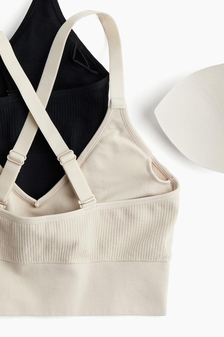 H&M 2er-Pack Sport-BHs aus DryMove™ Medium Support Fabrikverkauf