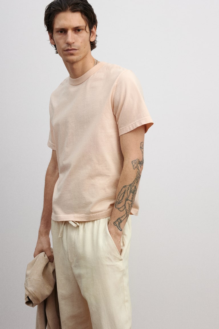 H&M Hose aus Leinen in Relaxed Fit Saisonschlussverkauf