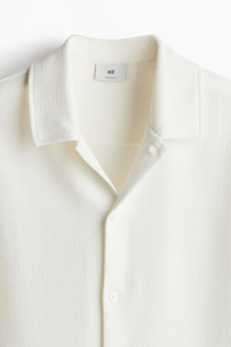H&M Kurzarmhemd aus Jersey in Regular Fit Cyber Monday