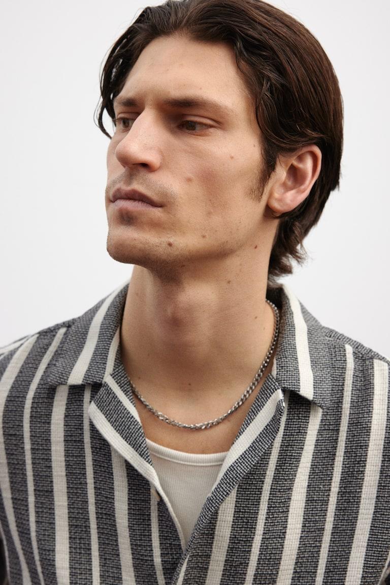 H&M Freizeithemd mit Struktur in Regular Fit Top Angebot
