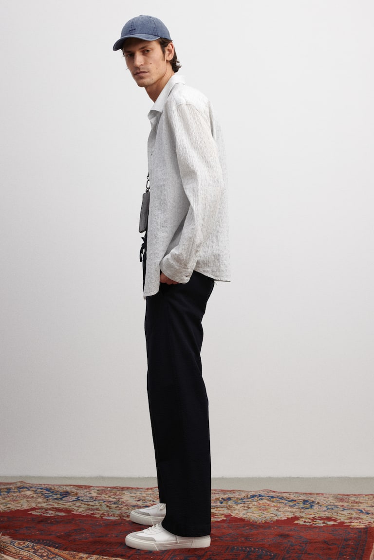 H&M Seersucker-Hose in Relaxed Fit Saisonale Angebote
