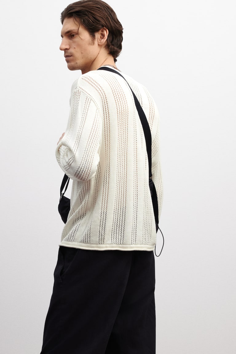 H&M Pullover aus Pointellestrick in Regular Fit Kostenlose Rückgabe
