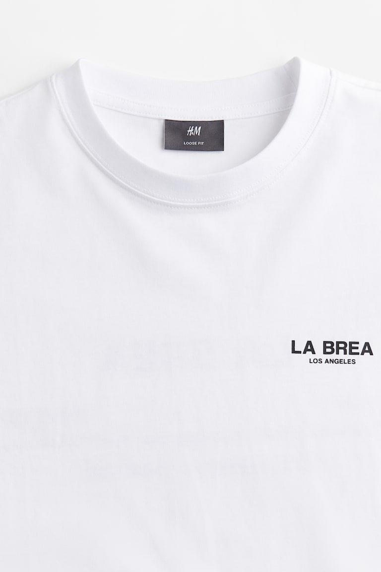 H&M Bedrucktes T-Shirt in Loose Fit JETZT KAUFEN