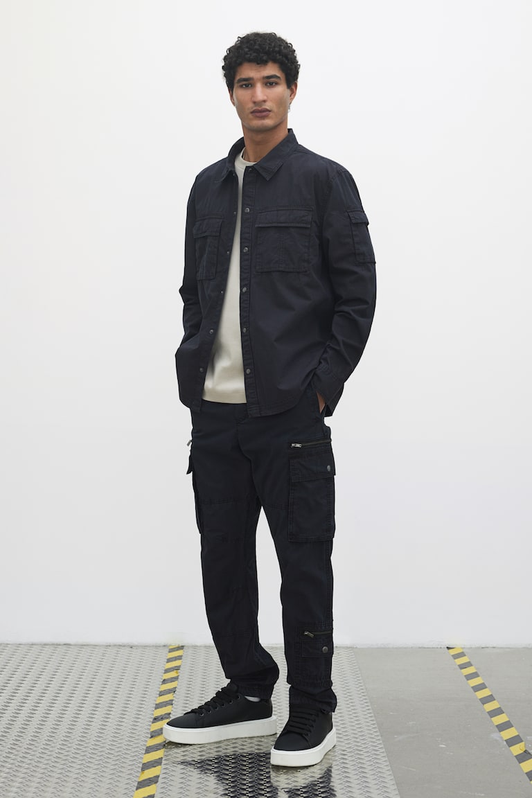 H&M Utility-Overshirt in Regular Fit Bis zu 55% Rabatt