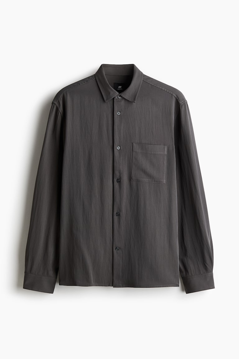 H&M Satinhemd in Loose Fit Günstig kaufen