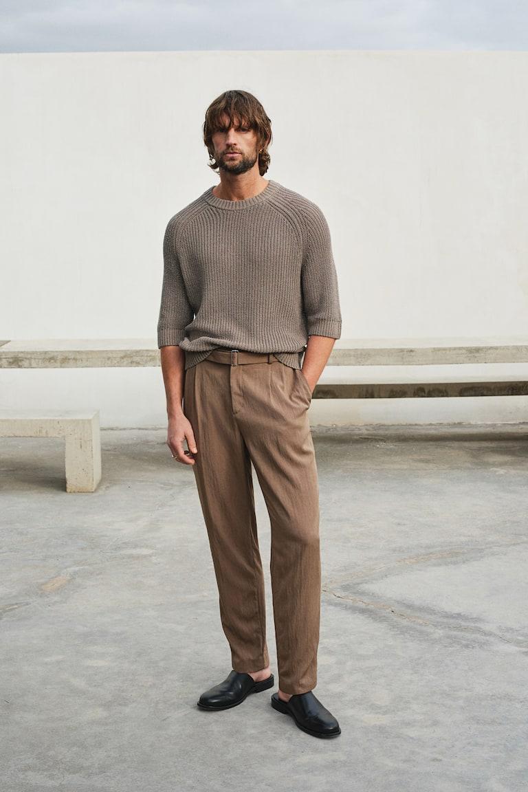 H&M Kurzarm-Pullover in Regular Fit Großer Ausverkauf
