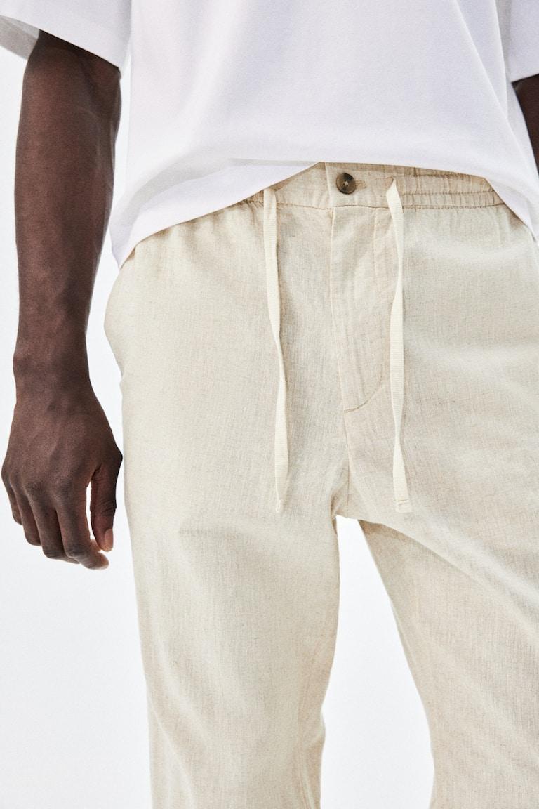 H&M Hose aus Leinenmix in Regular Fit Zeitlich begrenztes Angebot