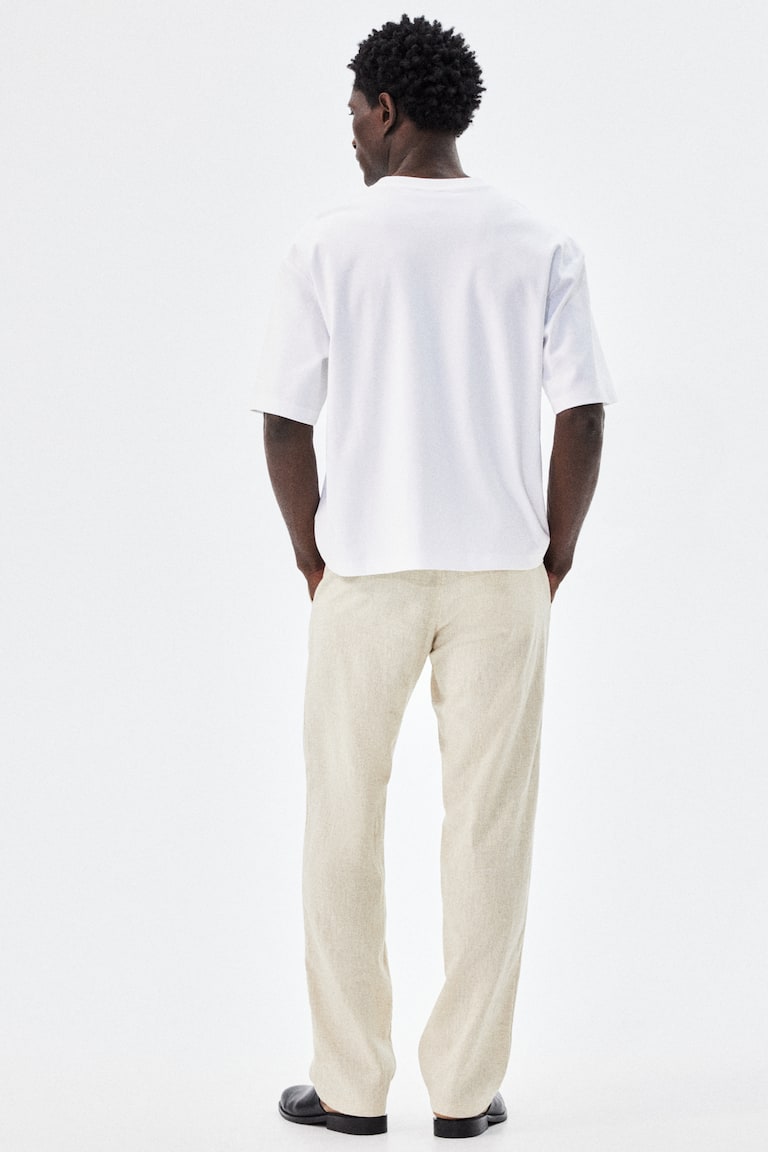 H&M Hose aus Leinenmix in Regular Fit Zeitlich begrenztes Angebot