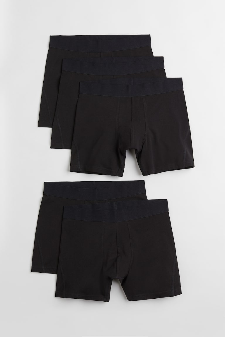 H&M 5er-Pack Halblange Trunks mit Lycra® Begrenztes Angebot