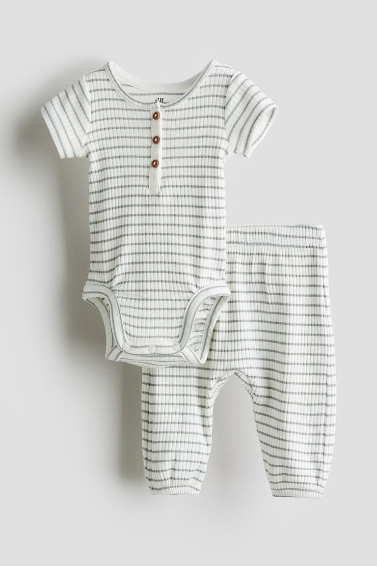 H&M 2-teiliges Set aus Baumwolljersey Riesige Rabatte