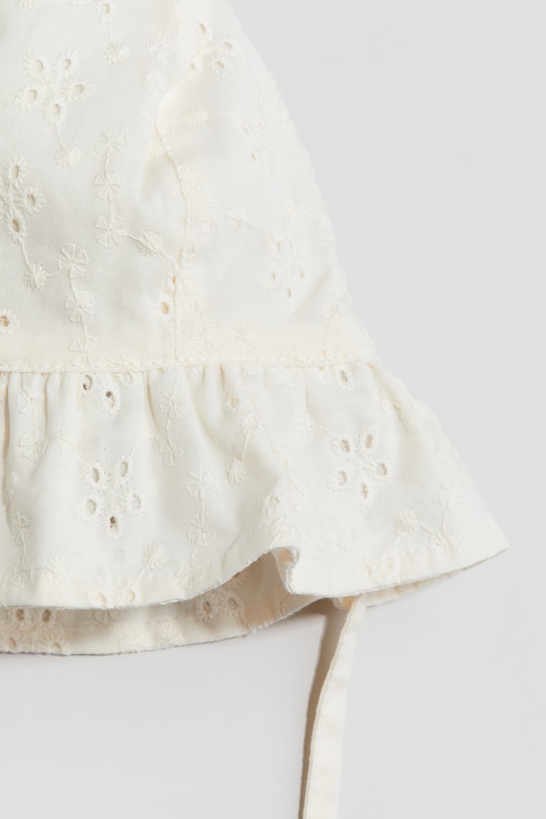 H&M Sonnenhut mit Broderie Anglaise Clearance-Verkauf
