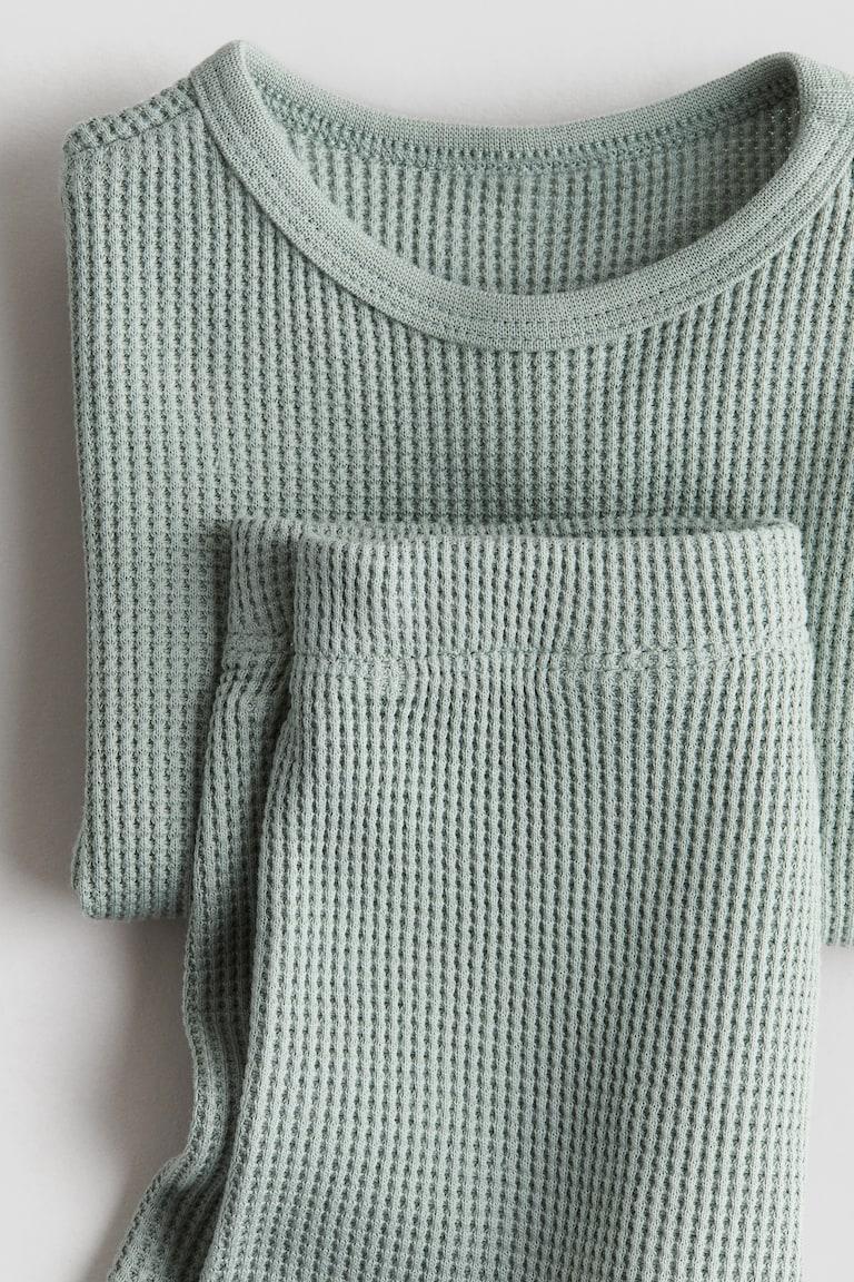 H&M Zweiteiler aus Baumwolle mit Waffelstruktur Hotsell