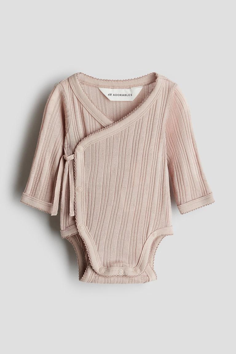 H&M Jerseybody mit Pointellemuster Valentinstagsangebot