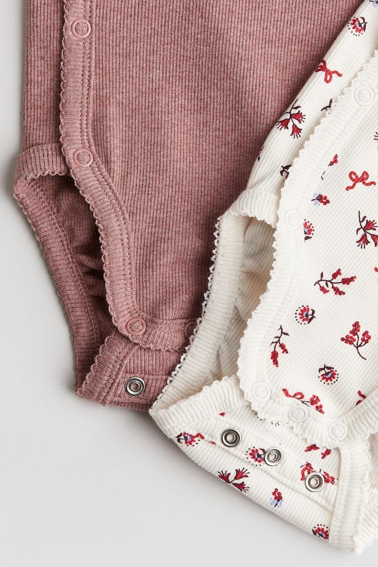 H&M 2er-Pack Bodys mit Mitwachsfunktion Neueste Mode