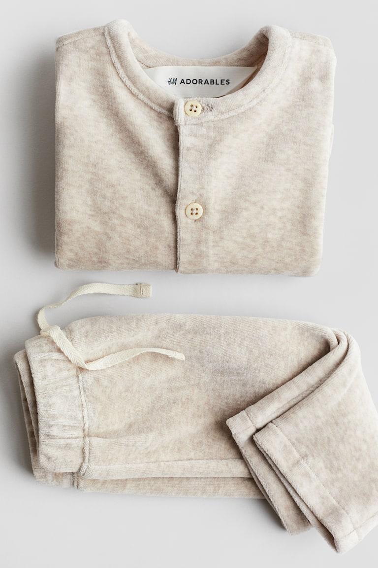H&M 2-teiliges Set aus Velours Blitzangebot