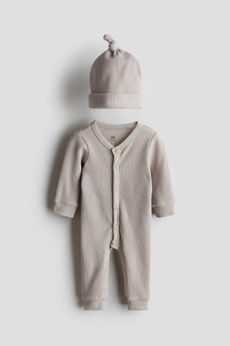 H&M Zweiteiler aus Baumwolle mit Waffelstruktur Kostenlose Rückgabe