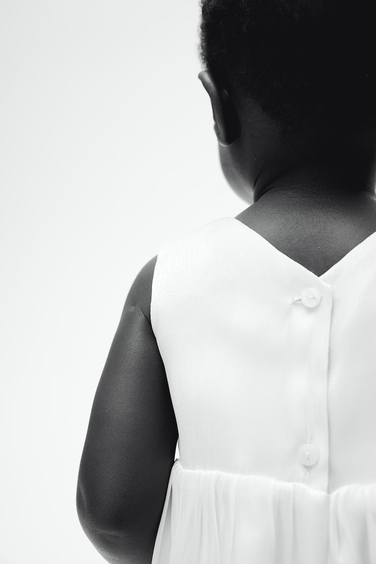 H&M Organza-Kleid mit Schleifendetail Kostenloser Versand international