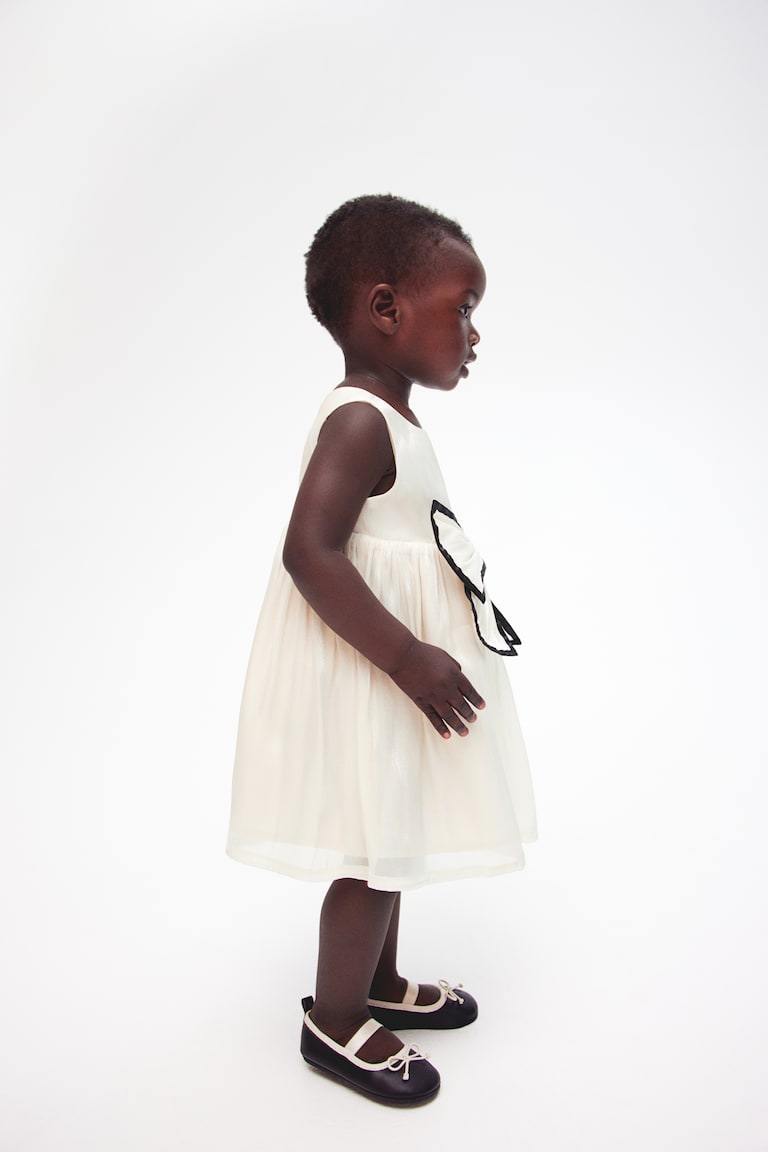 H&M Organza-Kleid mit Schleifendetail Fabrikladen