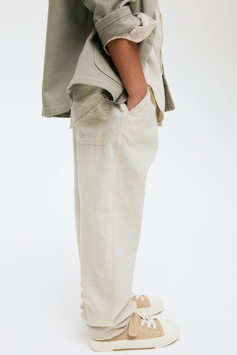 H&M Hose aus Leinenmix Preisnachlass