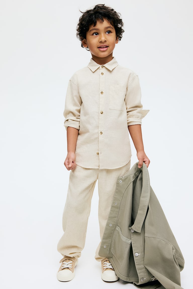 H&M Hemd aus Leinenmix Jubiläumsangebot