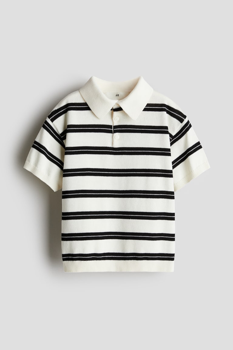 H&M Poloshirt aus Baumwollstrick Große Rabatte