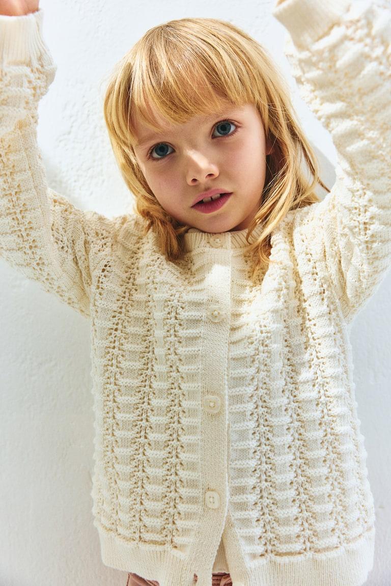 H&M Cardigan in Pointellestrick Räumungsverkauf