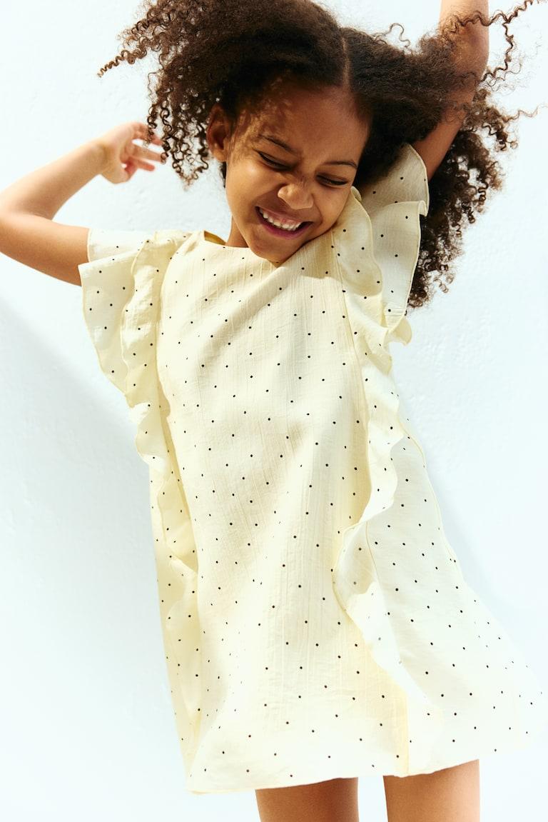 H&M Kleid mit Volants Sonderangebote
