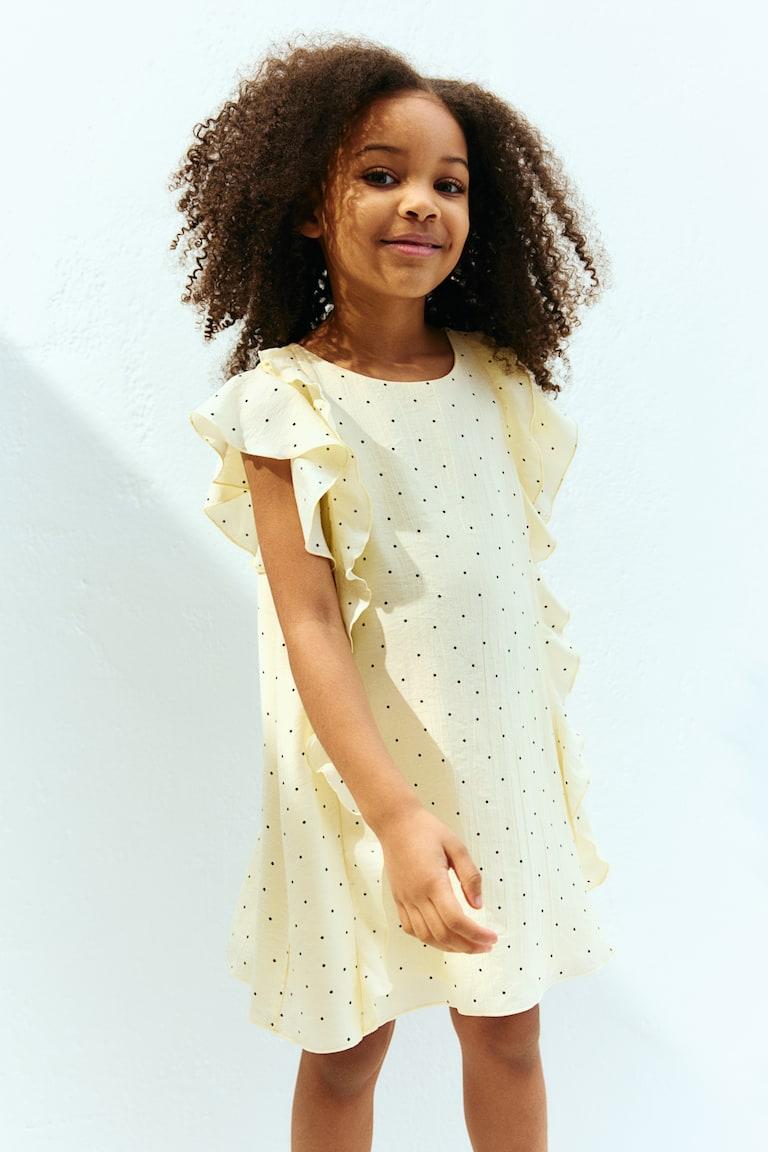 H&M Kleid mit Volants Sonderangebote