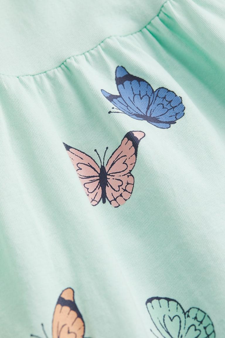 H&M Gemustertes Baumwollkleid Kostenlose Rückgabe