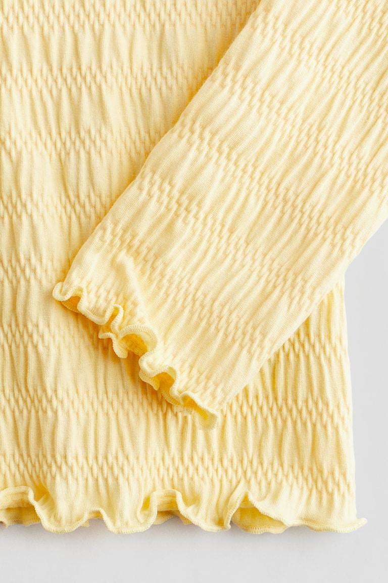 H&M Gesmoktes Jerseyshirt Saisonale Angebote