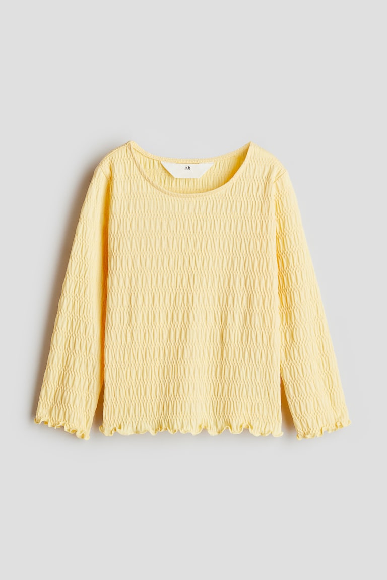 H&M Gesmoktes Jerseyshirt Kauf eins, bekomm eins gratis