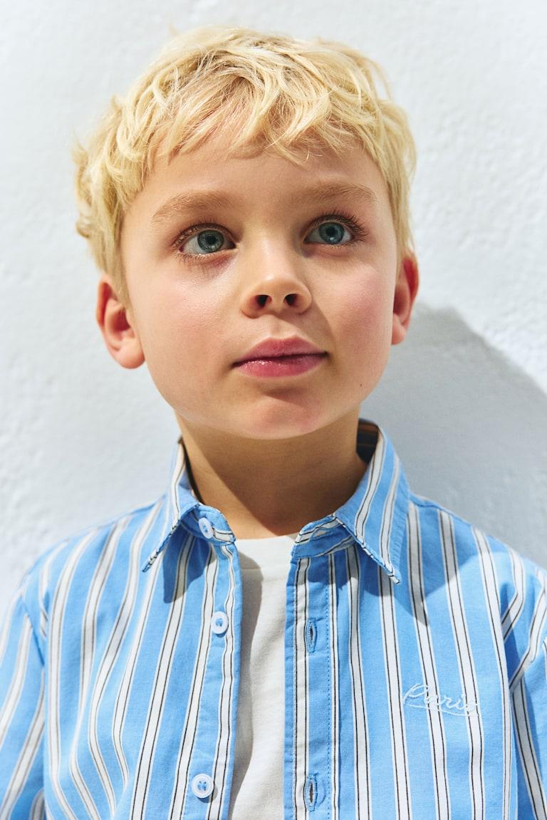 H&M Hemd aus Baumwollpopeline Super Rabatt