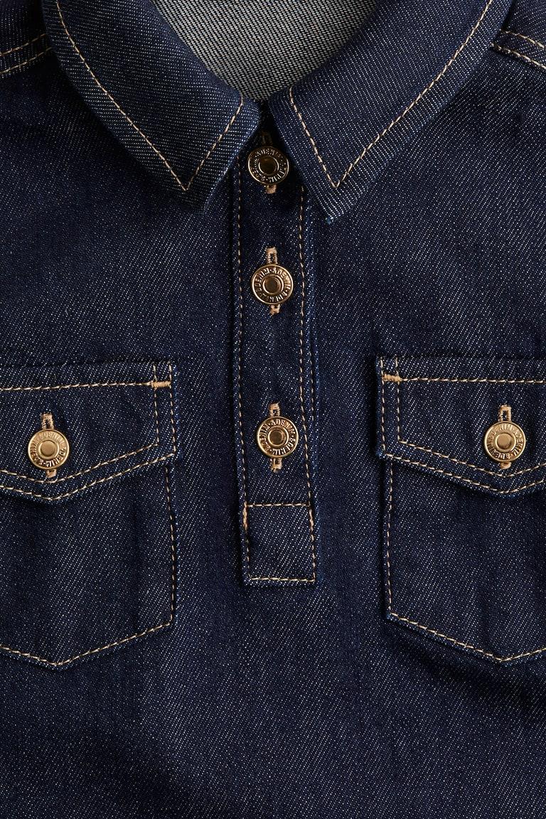 H&M Blusenkleid aus Denim 50% Rabatt für begrenzte Zeit