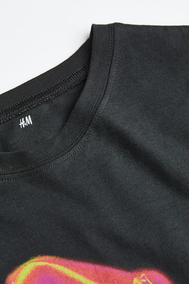 H&M Baumwoll-T-Shirt mit Print Top Angebot