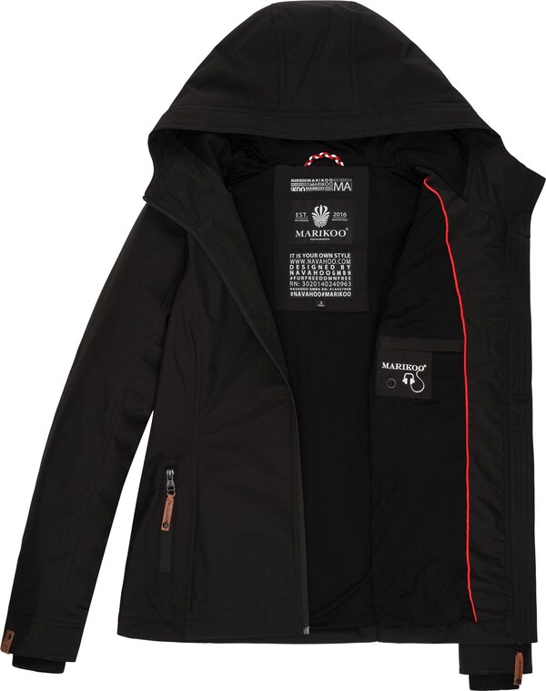MARIKOO MARIKOO Übergangsjacke 'Brombeere' in Schwarz Online Outlet