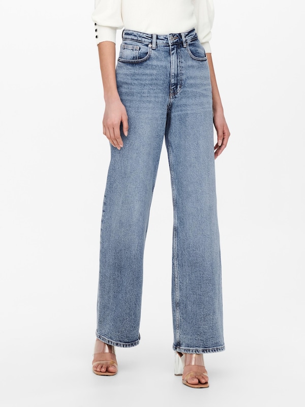 ONLY ONLY Wide Leg Jeans 'Juicy' in Blau Kauf eins, bekomm eins gratis