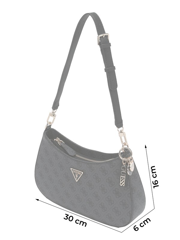 GUESS GUESS Schultertasche 'Noelle' in Schwarz Bis zu 60% Rabatt