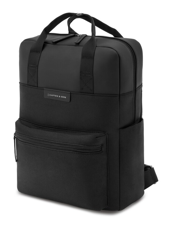 Kapten u0026 Son Kapten & Son Rucksack 'Bergen Small All Black' in Schwarz Clearance-Verkauf