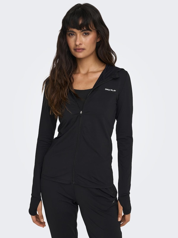 ONLY PLAY ONLY PLAY Sportsweatjacke 'Mila' in Schwarz Fabrikverkauf