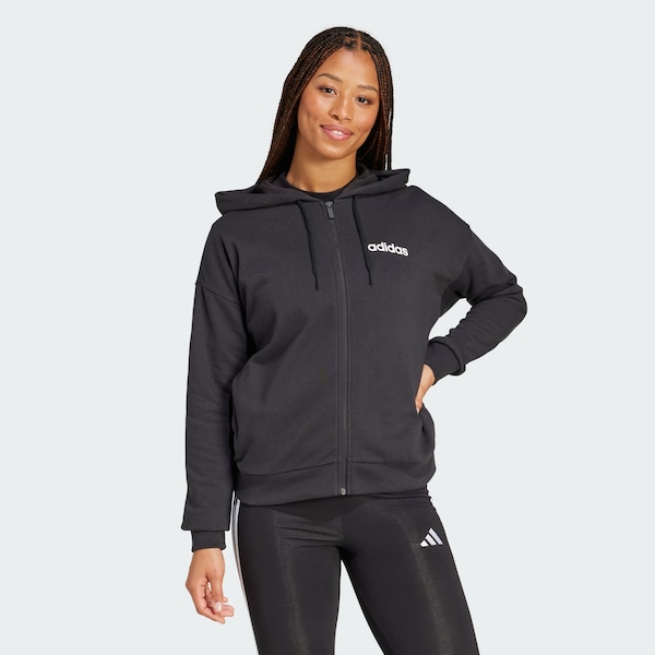 ADIDAS SPORTSWEAR ADIDAS SPORTSWEAR Sportsweatjacke 'Essentials' in Schwarz Großer Ausverkauf